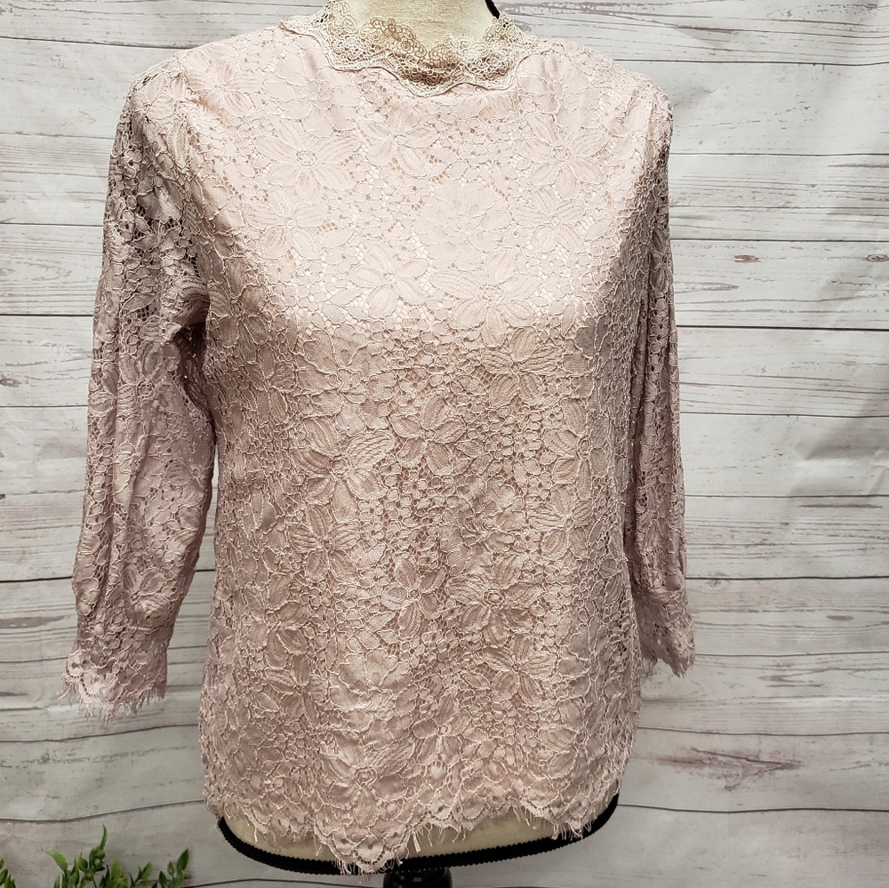 Alice Blue Lace Blouse D